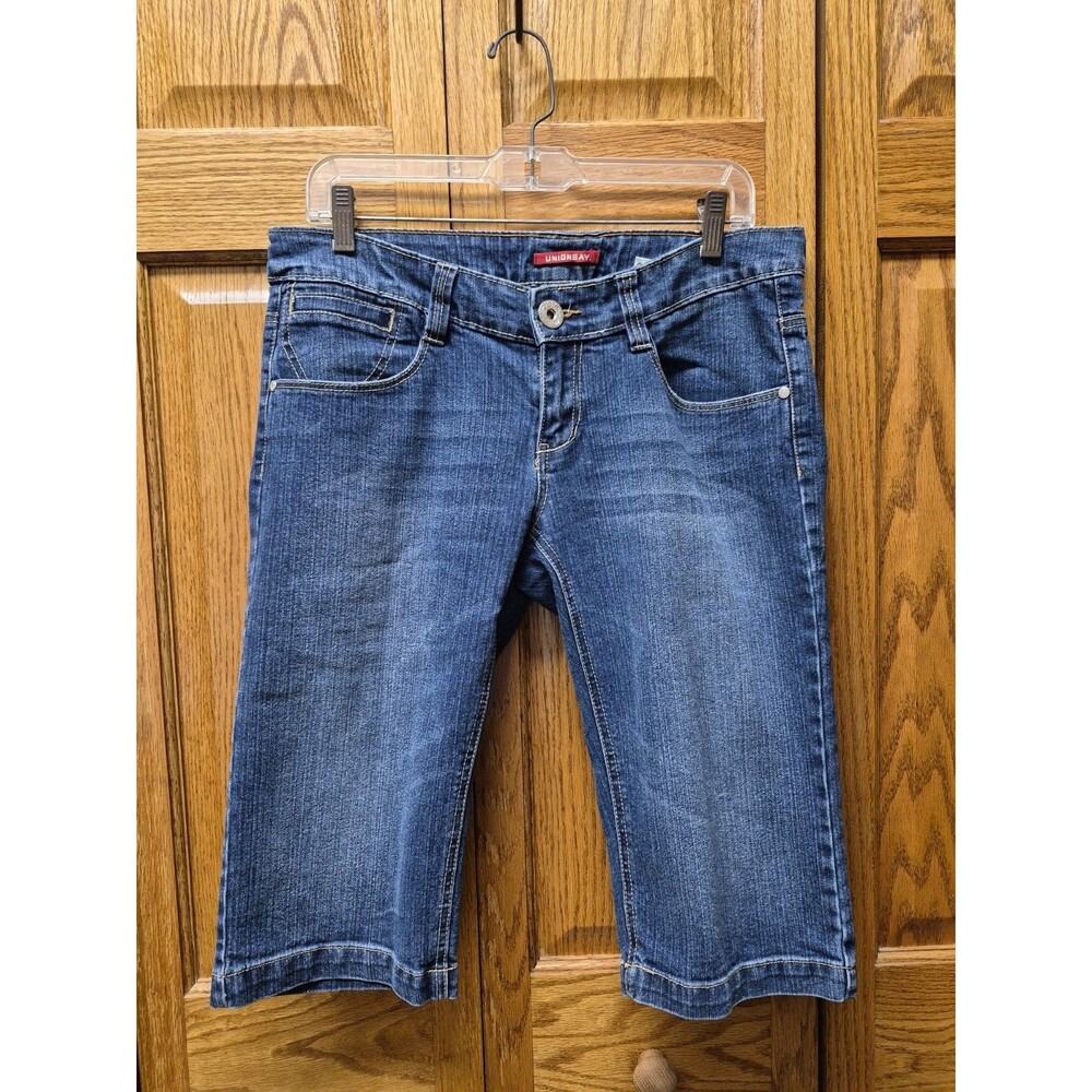 Union Bay Capri Jeans Size 13 Juniors Stretch Blue Denim Capris